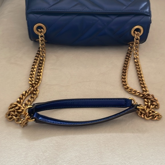 Michael Kors Vivianne Quilted Leather Medium Shoulder Flap Bag in Midnight Blue - Picture 16 of 16